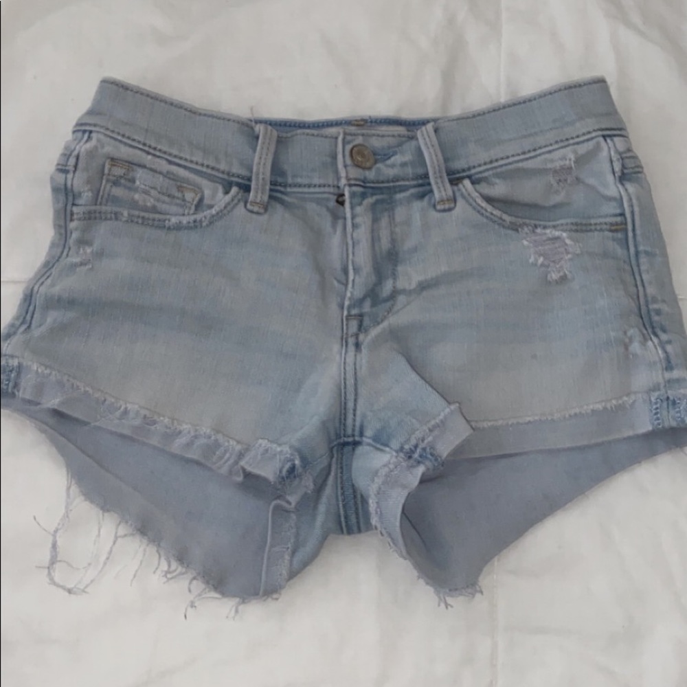 Abercrombie & Fitch light wash jean shorts